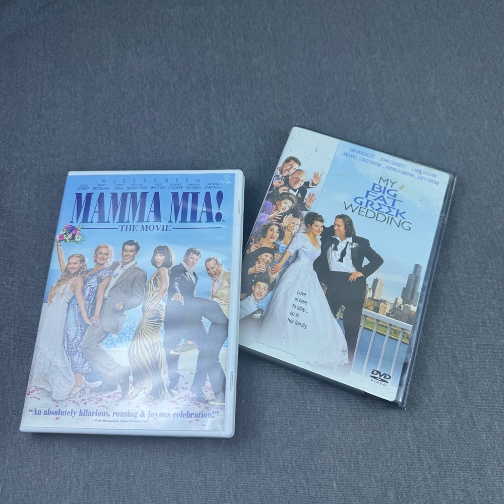Mamma Mia The Movie DVD My Big Fat Greek Wedding‎ DVD Set Bundle